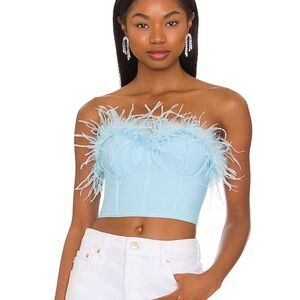 super down feather bustier